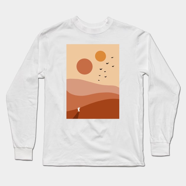 Alien landscape Long Sleeve T-Shirt by Leonie Jonk